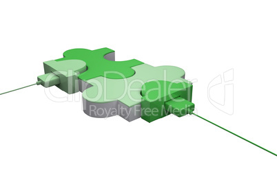 Green usb jigsaw