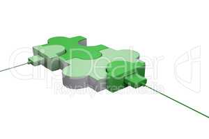 Green usb jigsaw