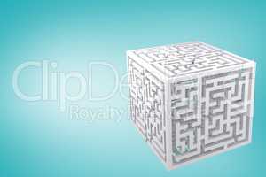 Composite image of maze cube