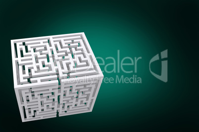 Composite image of maze cube