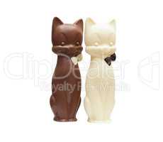 Image of two delicious chocolate cats