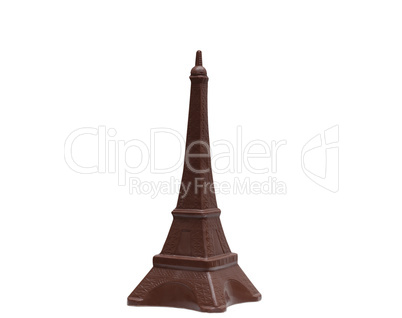 Eiffel Tower made of delicious milk chocolate