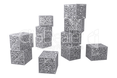 Maze cubes