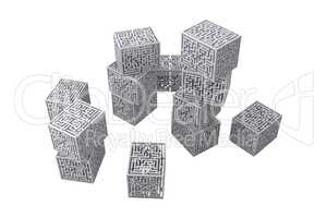 Maze cubes