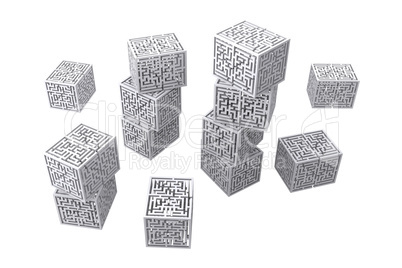 Maze cubes