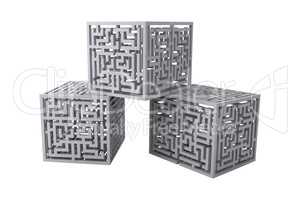 Maze cubes