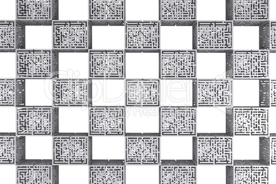 Tartan maze cubes