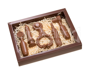 Gift for doctor - chocolate medical instruments