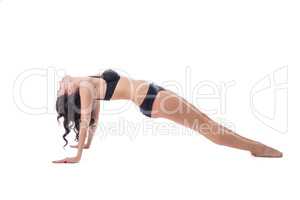 Image of flexible girl doing gymnastic exercise