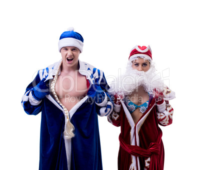 Grandfather Frost and Snow Maiden exchanged bodies