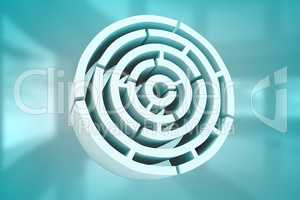 Composite image of circle maze