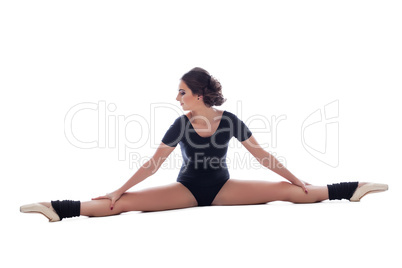 Ballet. Image of contemporary dancer warming up