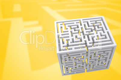 Composite image of maze cube