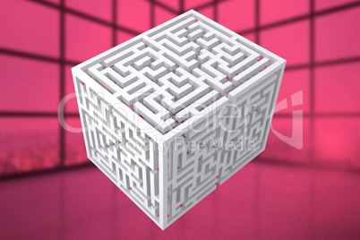 Composite image of maze cube