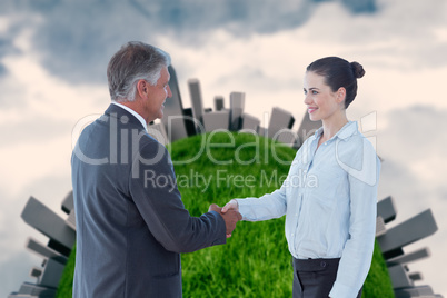 Business people shaking hands