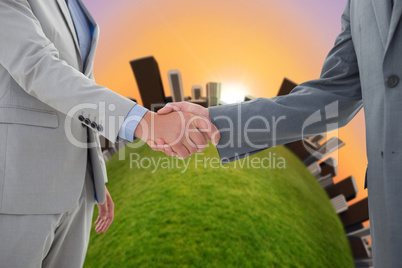 Businesspeople shaking hands