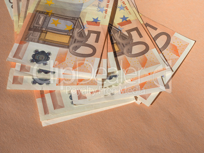 Fifty Euro notes