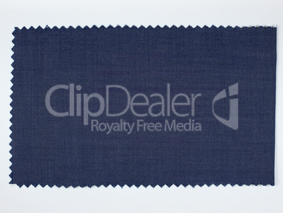 Blue fabric sample