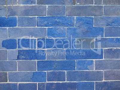 blue bricks background