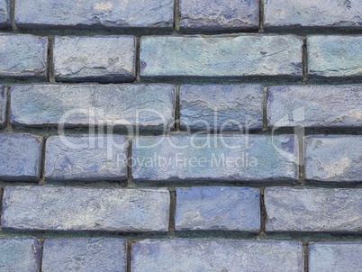 blue brick wall background