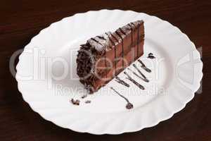 Image of chocolate cake with powdered sugar