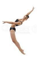 Attractive ballerina posing in elegant posture