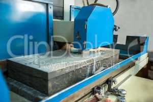 Production department. Image of grinding machine