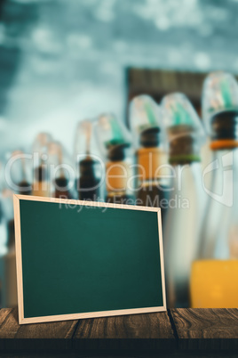 Composite image of alcohol bottles