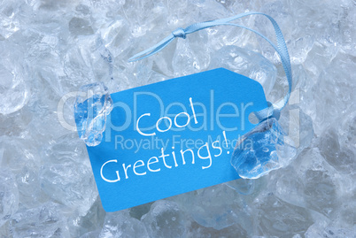 Label On Ice With Cool Greetings