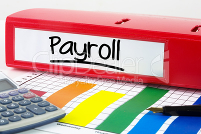 Composite image of word payroll underlined