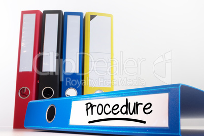 Composite image of word procedure underlined