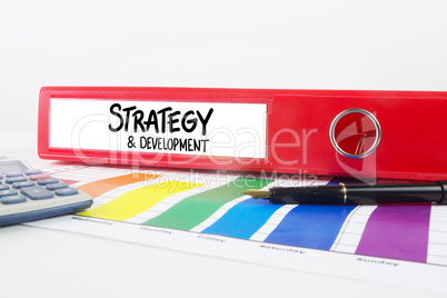 Composite image of strategy and development