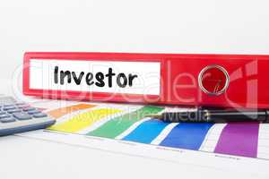 Composite image of investor