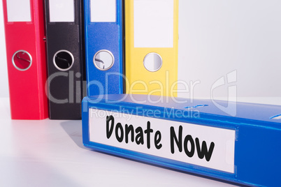 Composite image of donate now