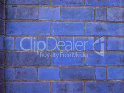 blue brick wall background