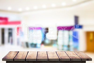 Composite image of wooden floor