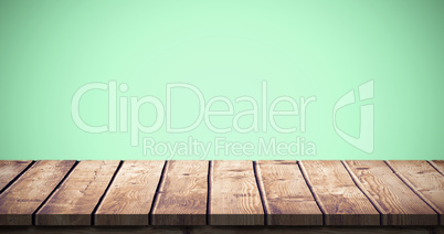 Composite image of wooden table