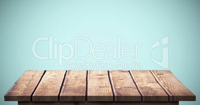 Composite image of wooden floor