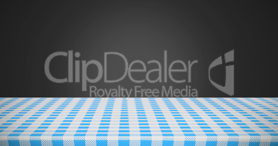 Composite image of part of blue and white tablecloth Composite image of part of blue and white tablecloth