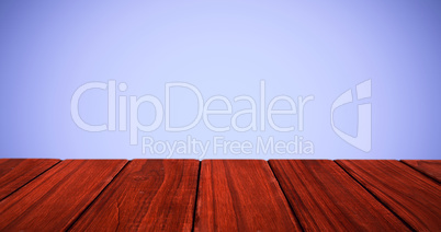 Composite image of high angle view of hardwood floor