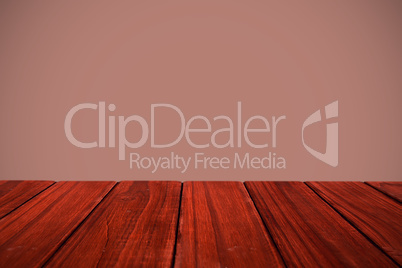 Composite image of high angle view of hardwood floor