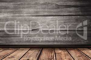 Composite image of wooden planks
