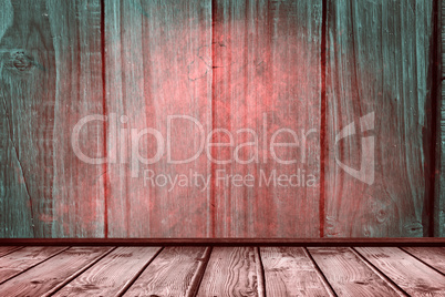 Composite image of wooden planks