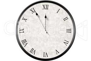 Roman numeral clock counting down