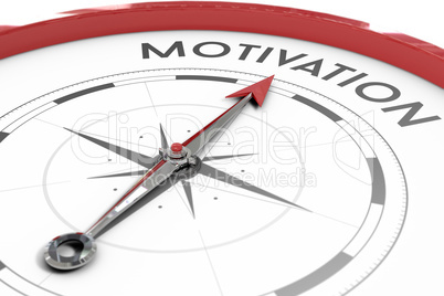Compass pointing to motivation