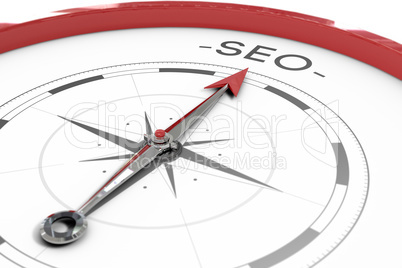 Compass pointing to SEO