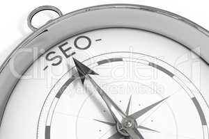 Compass pointing to SEO