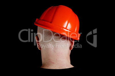 Engineer or manual worker man in safety hardhat