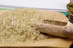 Close up on rice
