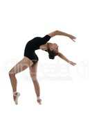 Young ballet dancer posing in graceful position